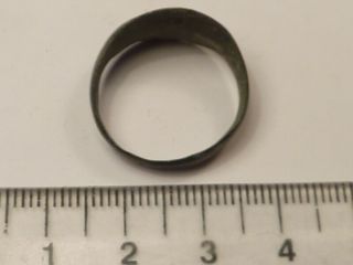 3810 Ancient Roman bronze ring with a pentagram 19 mm. 2