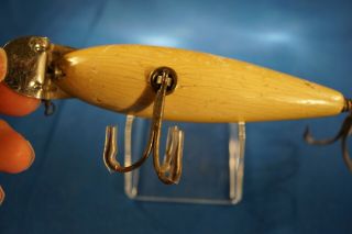 VINTAGE CREEK CHUB BAIT CO.  608 WIGGLER HUSKY MUSKY IN RAINBOW FINISH 4