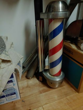 Vintage William Marvy Co.  Model 333 Barber Shop Pole 5