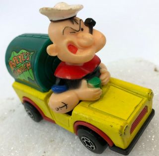 Vintage 1980 Lesney Matchbox Popeye the Sailor Man Spinach Power Truck Car 3