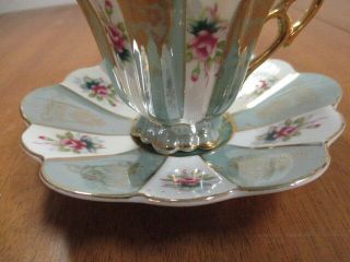 Vintage Tea Cup and Saucer styled by Shafford Japan - Roses 2