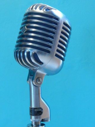 Vintage 1940s Shure 55 Fatboy Microphone And Accessories Antique Elvis