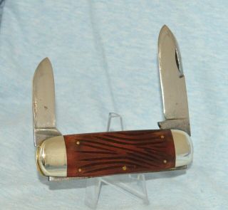 Rare Vintage W R Case & Sons Red Winterbottom Sunfish Knife 6250 1905 - 15 Not Xx