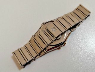 Rare OMEGA Constellation Mid - Size Men ' s Watch 18K Solid Gold Diamond Bezel WOW 8