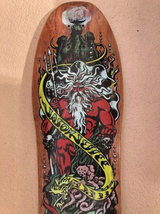 Santa Cruz Jason Jessee Neptune Skateboard Deck Vintage OG 3
