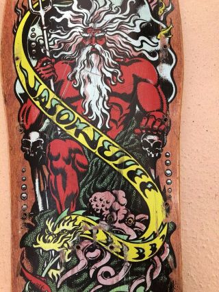 Santa Cruz Jason Jessee Neptune Skateboard Deck Vintage OG 6