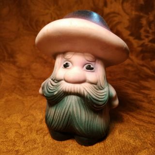 Vintage Rare Russian Rubber Toy - Mushroom Grandpa - 4.  8 In - Ussr Doll