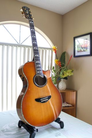 Yamaha Apx20 Vintage Acoustic Guitar In Unbelievable With Hs Case
