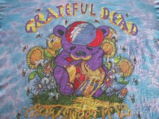 Grateful Dead Jerry Garcia How Sweet It Is Honey Bear W Bees T Shirt Xl