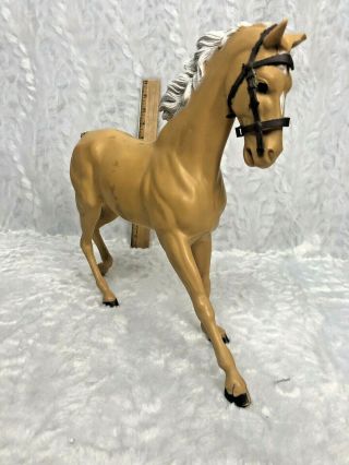 Marx Best Of The West Johnny West Flame Horse (w/broken Tail) Vtg Rare