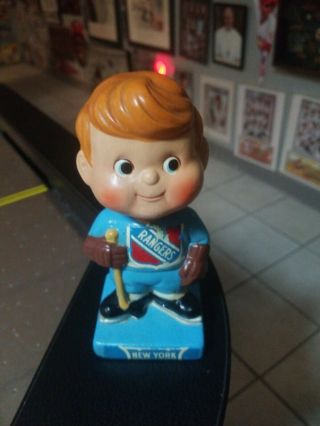 Vintage 1960s York Rangers Bobblehead Nodder Rare