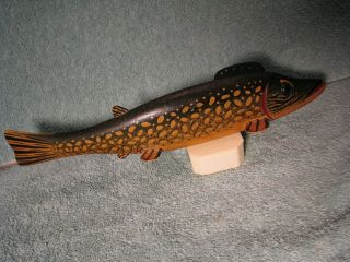 LARGE PIKE FISH DECOY ICE SPEAR FISHING 4