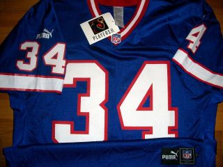 1999 Buffalo Bills Thurman Thomas Authentic Game Jersey Sz 48 Puma Nwt Vtg Rare