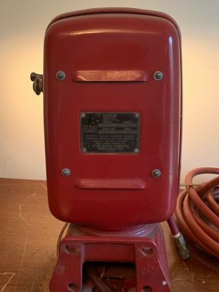 Vintage Eco Tireflator Air Meter Model 97 Red Chrome Wall Mount Gas Station Pump 9