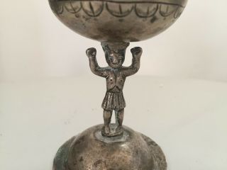 Antique 18th Peru Bolivia silver cup spanish colonial llama 4