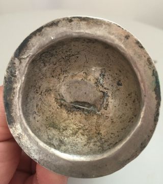 Antique 18th Peru Bolivia silver cup spanish colonial llama 6