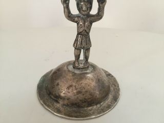 Antique 18th Peru Bolivia silver cup spanish colonial llama 8