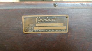 Capehart 410M vintage console natural wood exterior 5