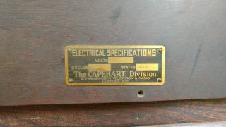 Capehart 410M vintage console natural wood exterior 6