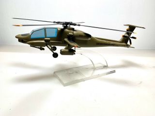 1970s Vtg Hughes Ah - 64 Apache Us Army Helicopter Topping Model Test Yah - 64