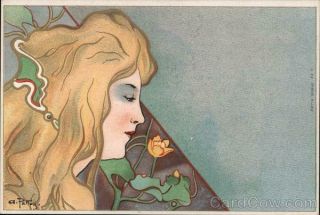 A.  Pellon Set of 6: Art Nouveau Women,  