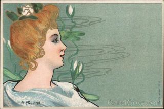 A.  Pellon Set of 6: Art Nouveau Women,  