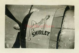 Wwii Photo - P 47 Thunderbolt Fighter Plane Nose Art - Shirley