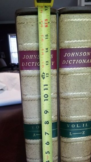 Rare Johnson DICTIONARY OF THE ENGLISH LANGUAGE 2 vols Folio Society (345/1000) 10