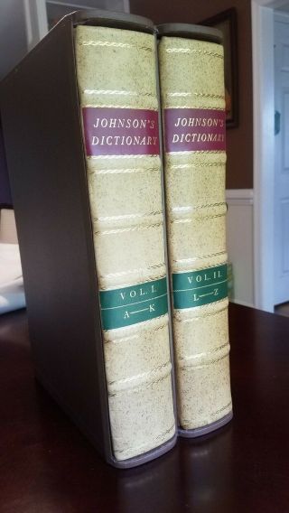 Rare Johnson DICTIONARY OF THE ENGLISH LANGUAGE 2 vols Folio Society (345/1000) 11