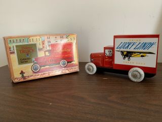 Vintage Tin Delivery Truck By Schylling Toys And Gifts - Lucky Lindy Cream Soda