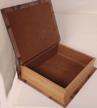 Neo - Classical World Globe Wooden Library Secret Book Box Compartment Safe 4