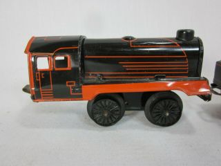 W99 Choo - Choo Wind Up Tinplate Train Set US Zone Germany 5