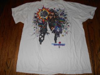 RARE BOB MARLEY Vintage T SHIRT AIRBRUSHED REGGAE SKA 90 ' S HANES PSYCH ROCK 2