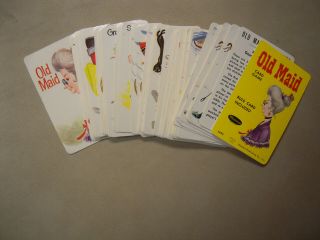 Vintage Old Maid Card Game Whitman By Western Publishing Co.  4492