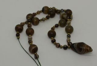 Ancient Agate Bead Necklace