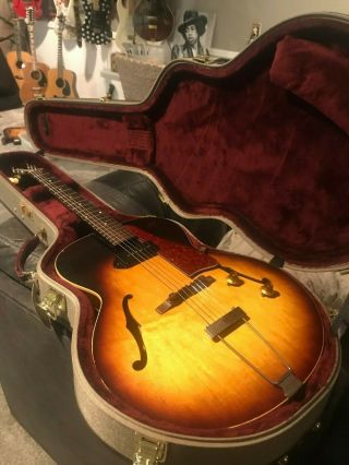 1957 Gibson ES - 125 Vintage Electric Guitar P - 90 and Hardshell Case USA 8