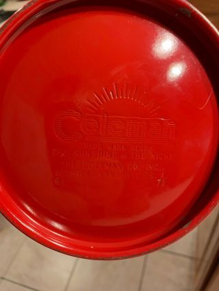 Vintage Coleman 200A Lantern And Steel Case Paint And Decal 6 - 71 11
