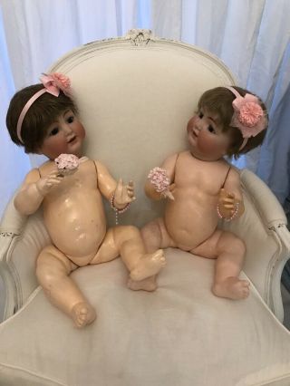 Antique K.  R Simon & Halbig 126 German Bisque Character baby Doll 25 
