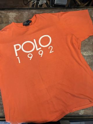 Vintage Polo 1992 The Big Shirt Ralph Lauren Large Xl Rare