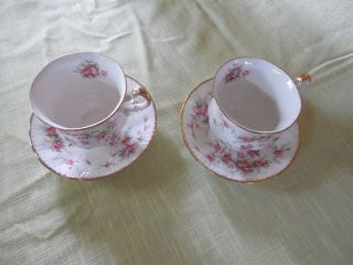 Vintage Paragon " Victoriana " Tea Cups And Saucers,
