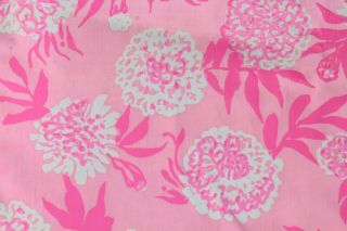 Vintage Hot Pink Goldie By Zuzek,  Key West Hand Print Fabric