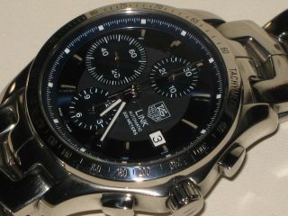 Rare Tag Heuer Link 200 M Automatic Chronograph Cal.  16 Blue Dial Cond.