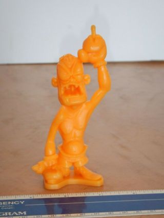 1963 Marx Nutty Mads Orange Rocko The Champ Mini Figure 4.  75 ",  Hong Kong