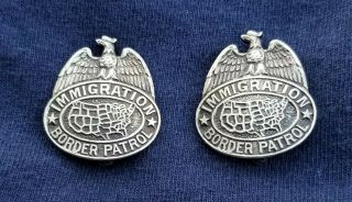 Vintage 1st Issue Border Patrol Epaulettes Badges