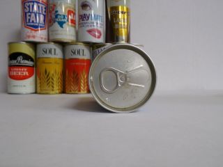 RARE white stripe 007 pull tab beer can 4