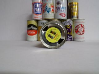 RARE white stripe 007 pull tab beer can 5