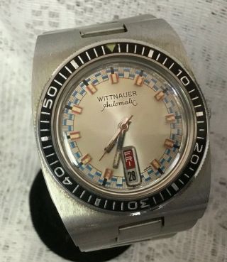 Vintage Wittnauer Automatic Stainless Steel Diver 