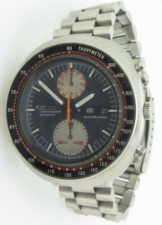 Vintage Seiko 6138 0011 Steel Mens Automatic Chronograph Watch $1 No Res