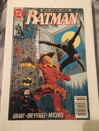 Batman 457 2nd Printing Newsstand Variant Rare (dec 1990,  Dc)
