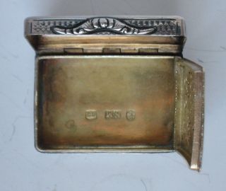 Lg.  1835 Nathaniel Mills Sterling Silver Vinaigrette Box - for Repair AS - IS 5